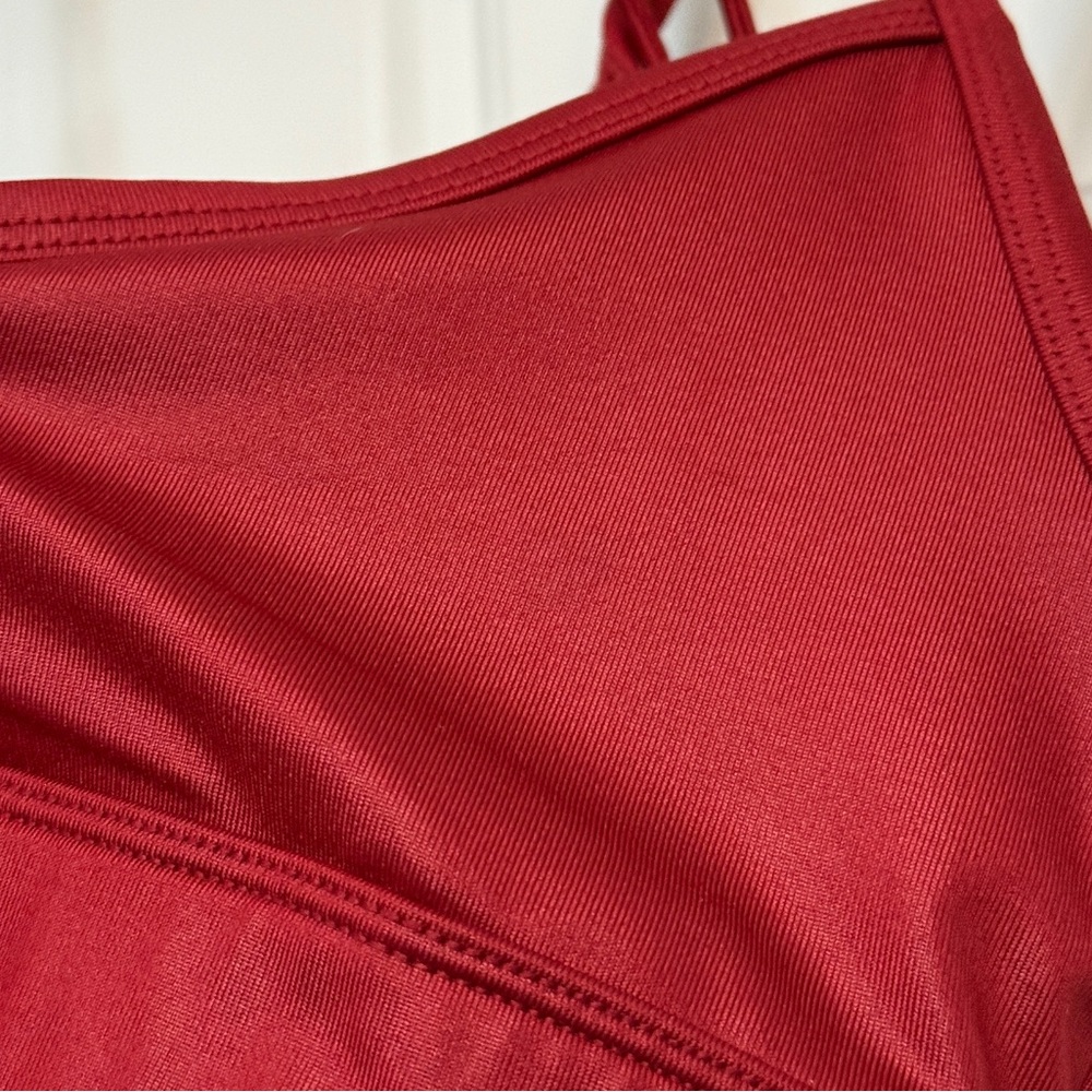 alo yoga sunny strappy bra in red (not padded) - Picture 6 of 6